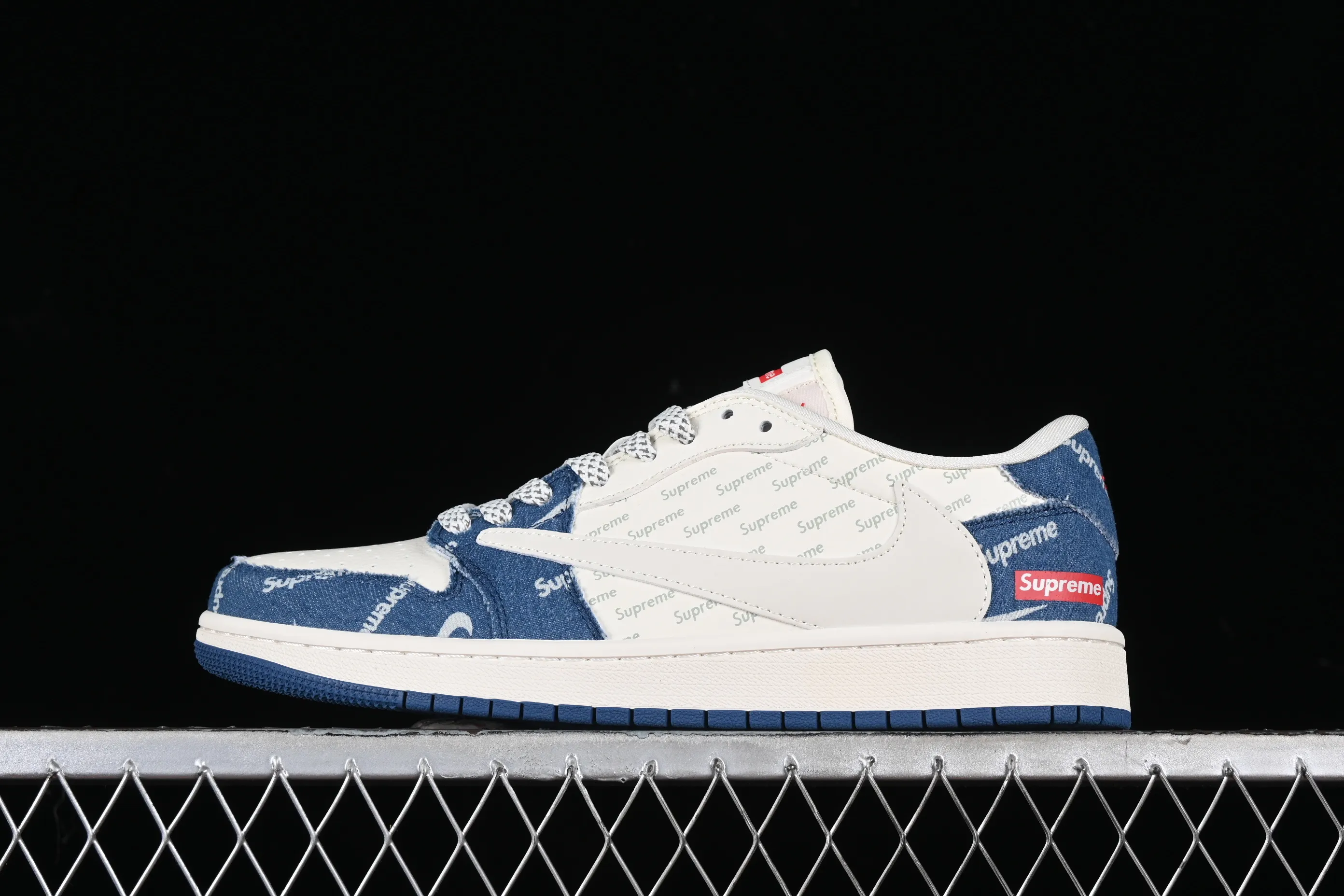 All categories Air Jordan Jordan series basketball shoes Air Jordan 1 Low high-end custom low-top sneakers Travis Scott x Fragment Design x Jordan Air Jordan 1 Low OG SP AJ1 Joe 1 LV letter blue jeans low-top cultural casual sneakers LJ5188-001